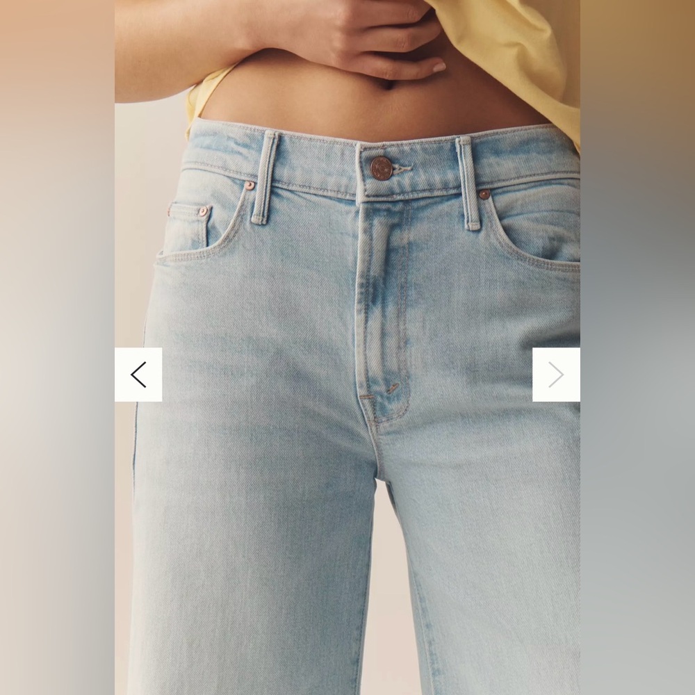 MOTHER The Twister Mid-Rise Ankle Fray Jeans - Picture 4 of 7